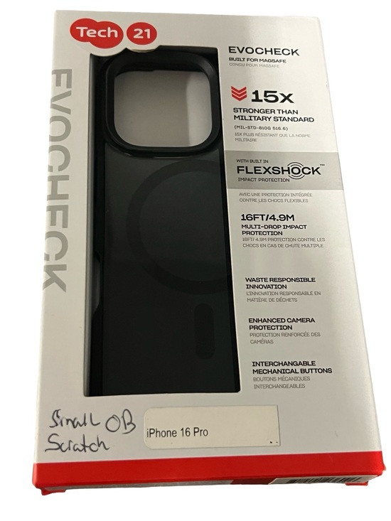 tech21 Other - tech21 Packaging Back Panel – White with Red Accent open box small scratch